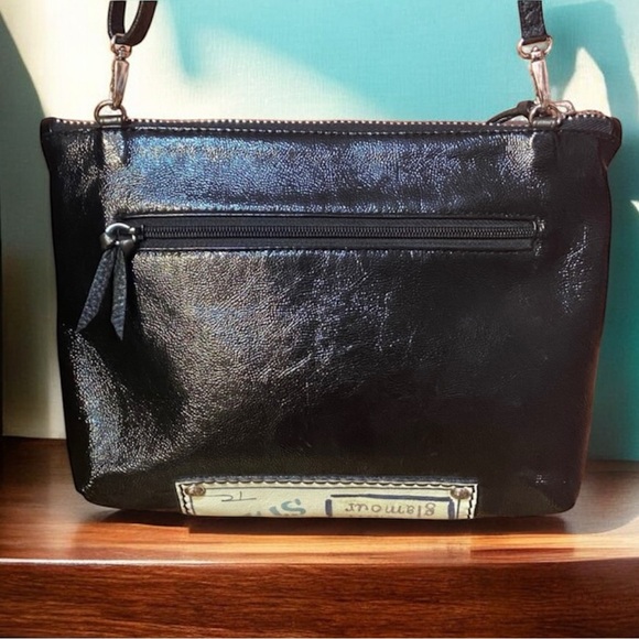 Brighton Tom Clancy Fashionista Patent Leather Crossbody or Shoulder Bag EUC - Picture 4 of 10